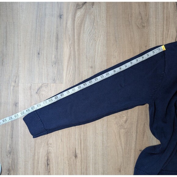 Vintage Chaps Men's Size XXL Navy Pullover Sweater Crest Preppy Classic - Picture 10 of 10